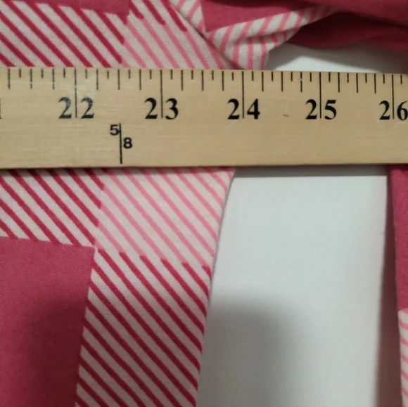 New Pink and White Checkers Shirt / Size 1X - Picture 2 of 11